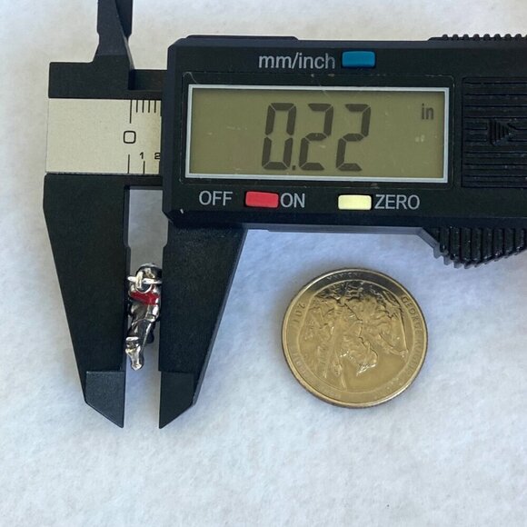 VTG  Sterling Silver 925 3D Red Enamel RCMP Police Riding Horse Charm Pendant - Picture 16 of 16